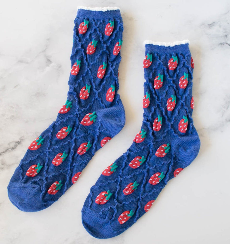 Retro Strawberry Socks - Daily Magic